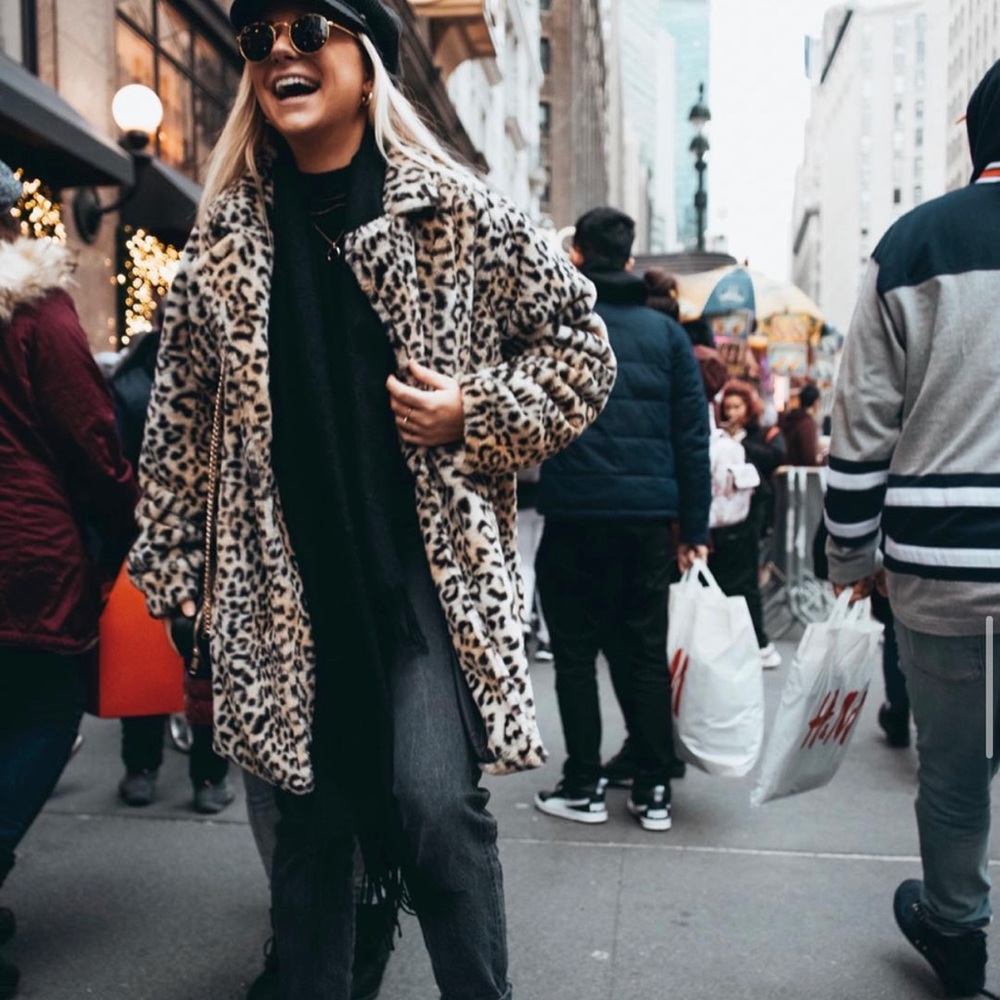 Faux Fur Cheetah Coat
